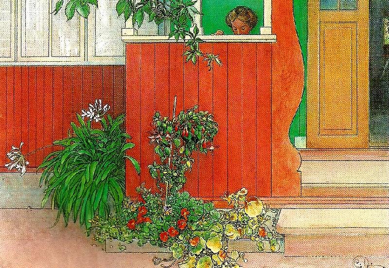 Carl Larsson suzanne pa forstubron-suzanne syende-pa forstubron-verandan china oil painting image